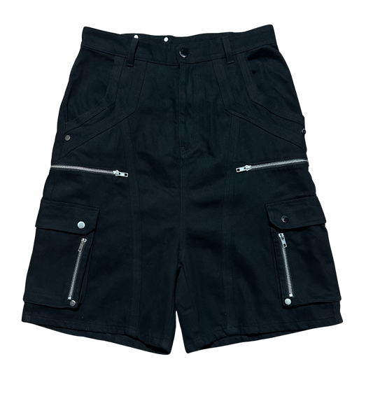 Black BASE Cargo Shorts 001