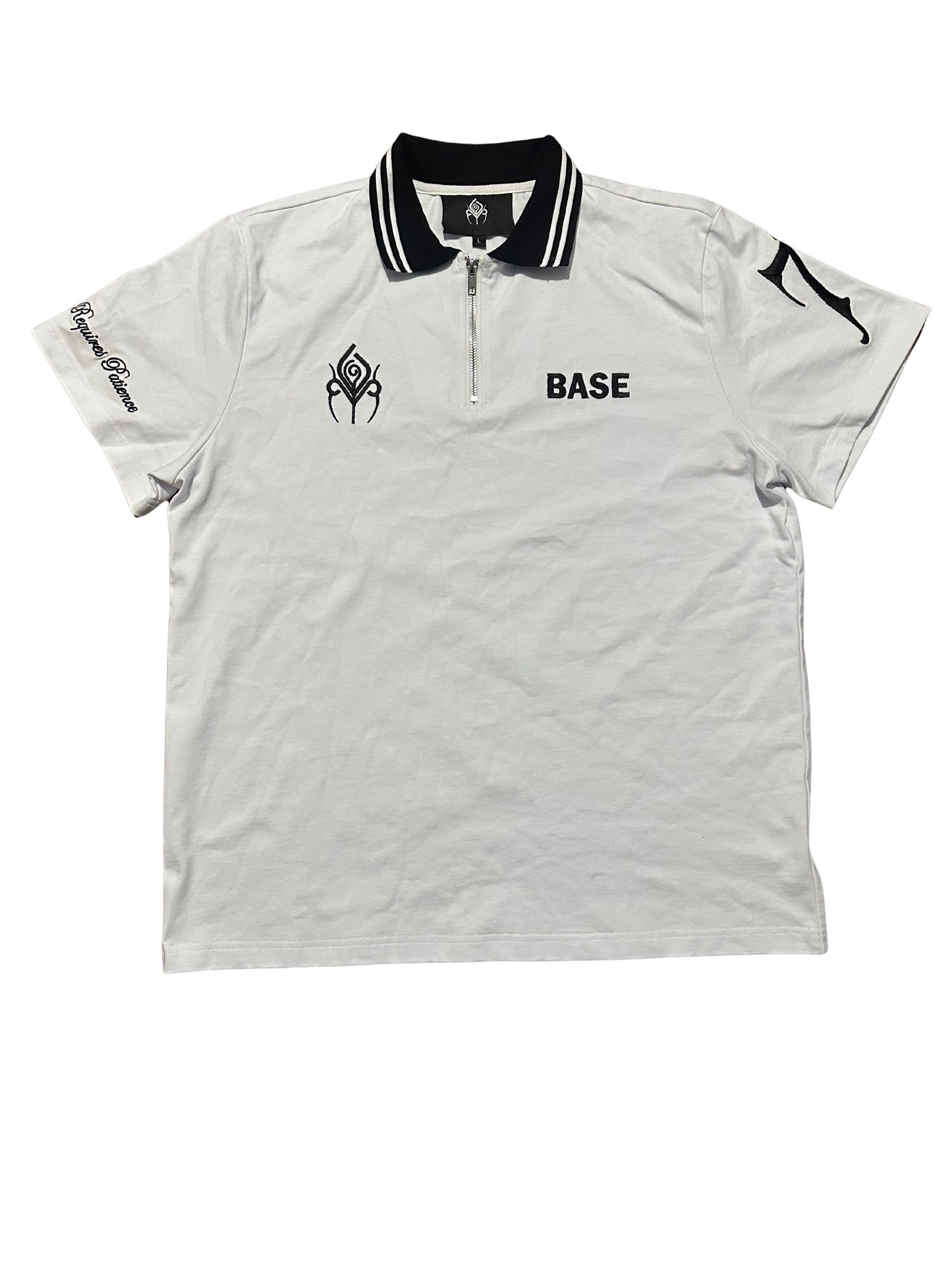 White BASE Polo Tee