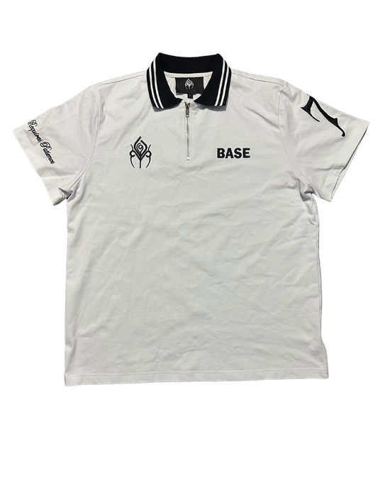 White BASE Polo Tee